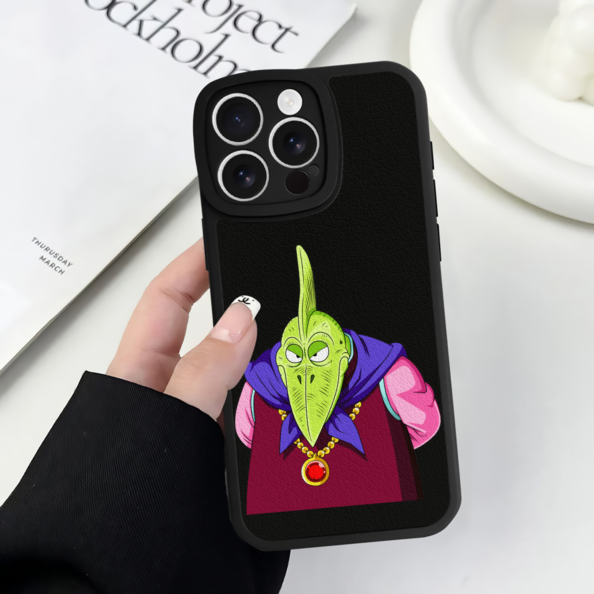 （画像用） ドラゴンボール DRAGON BALL 【iPhone 16シリーズ対応】シリコンスマホケース（レザー調） 材質：シリコン